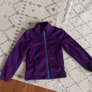 Girls’ Purple Full Zip Fleece Jacket